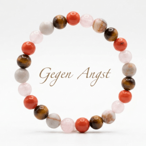 Witchhaven, Dominika Marx, handgefertigtes Anti Angst Armband aus Tigerauge Rosenquarz und Magnesit Perlen, spiritueller Schmuck für mentale Balance und Schutz, energetisch gereinigtes Edelstein Armband gegen innere Unruhe, elastisches Unikat für Zuversicht
