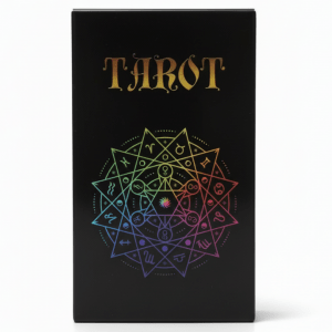 Witchhaven, Dominika Marx, Tarotkarten mit Bedeutungen auf den Karten, 78er Set mit Chakren und Horoskop Symbolen, spirituelles Tarot Deck für Anfänger, energetisch gereinigte Orakelkarten, blaues Kartendesign