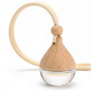 Witchhaven, Dominika Marx, Duftöl Diffusor für Auto und Raum aus Glas und Holz, Aroma-Set mit Lavendel- und Orangenöl, spiritueller Raumduft, energetisch gereinigter Diffusor zum Aufhängen