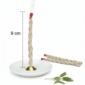 Witchhaven, Dominika Marx, handgemachte Weiße Salbei Räucherstäbchen im 20er Set, botanisches Räucherwerk für energetische Klärung, spirituelle Reinigung von negativer Energie, energetisch gereinigte Salbei Stäbchen