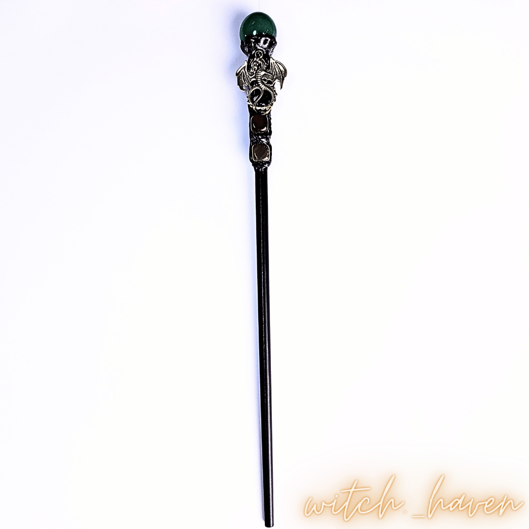 Kristall Hexenzauberstab mit Aventurin – Bild 2