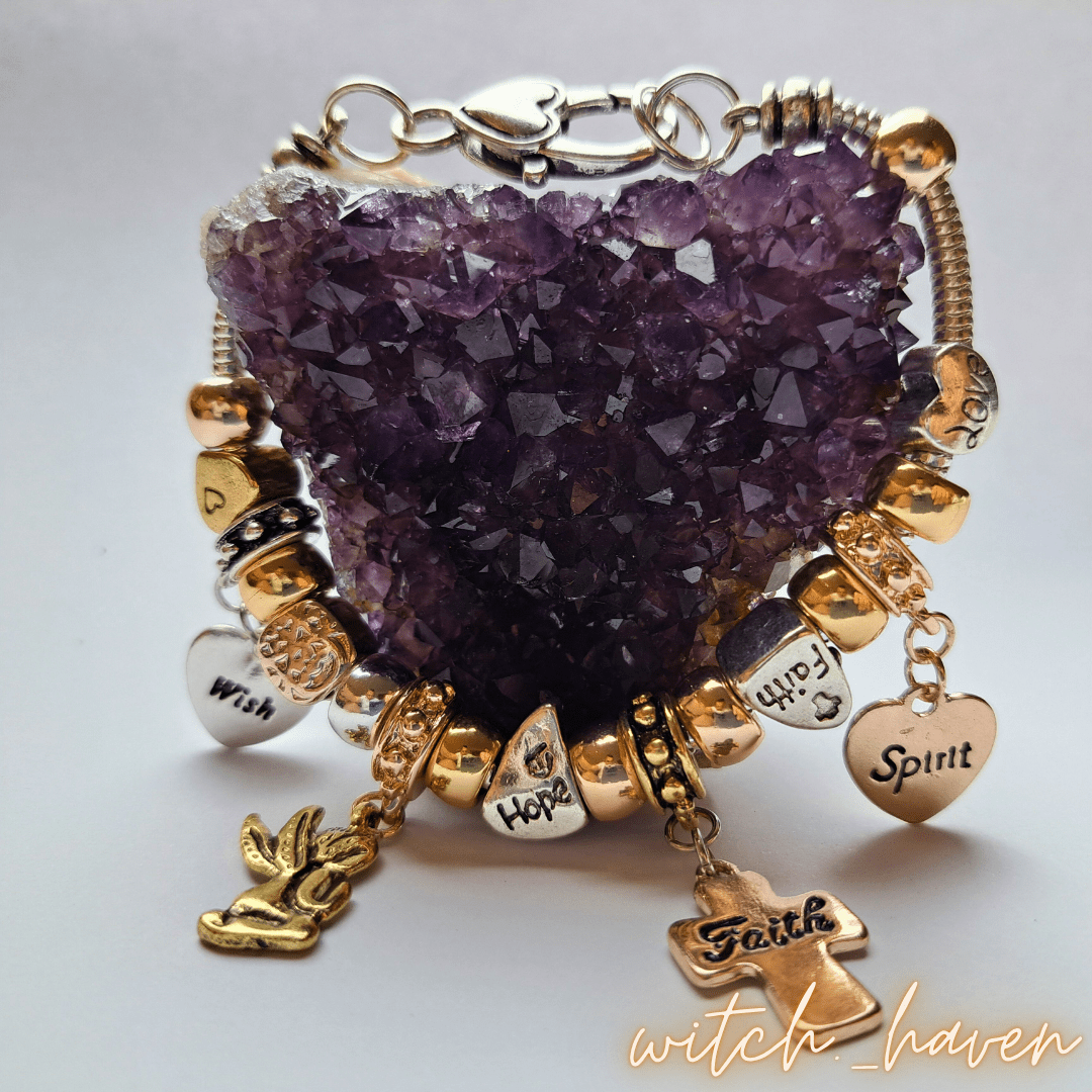 Armband mit Kreuz, Herz & Engel – Bild 3