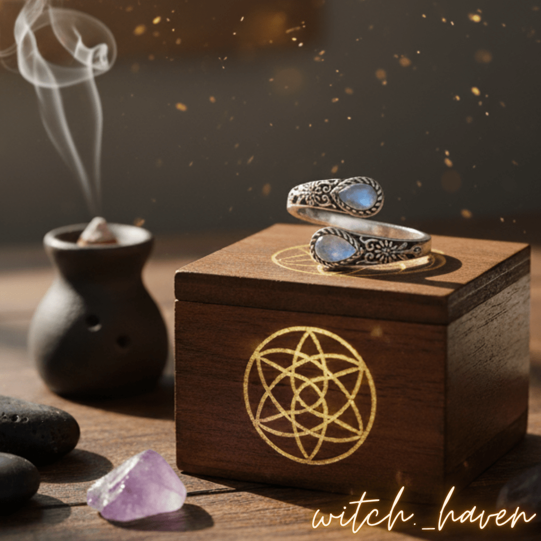 Mondstein Ring 925 Silber - Verstellbar – Bild 4