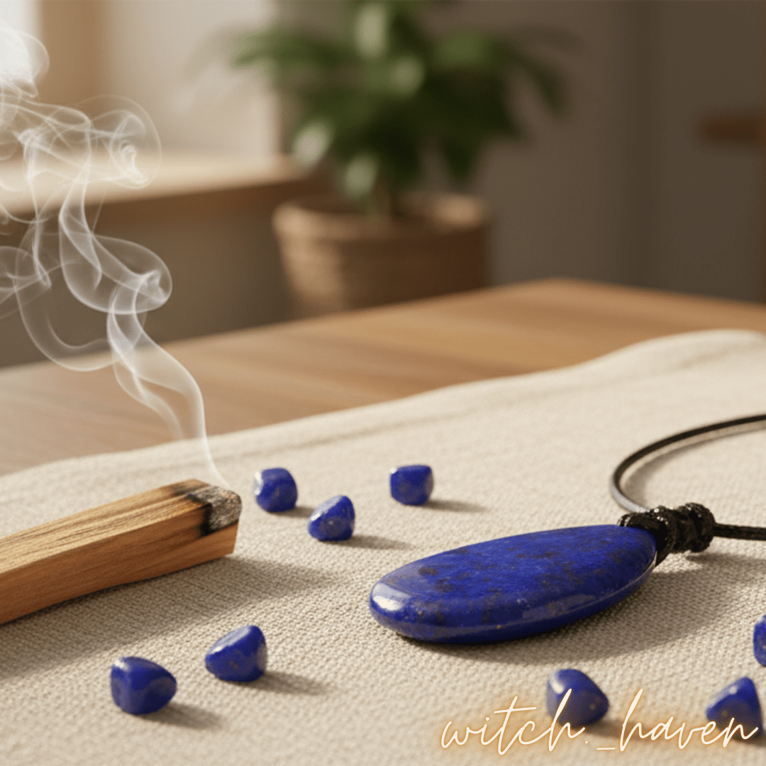 Großer Lapislazuli Tropfen Anhänger – Bild 6