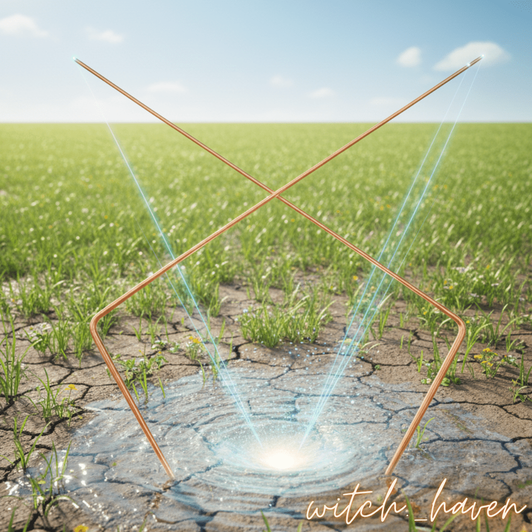 Witchhaven, Dominika Marx, ausziehbare Wünschelruten aus reinem Kupfer, Resonanz Stäbe für Geisterjagd und Aura Analyse, spirituelles Ortungswerkzeug Made in Germany, energetisch gereinigte Kupferruten