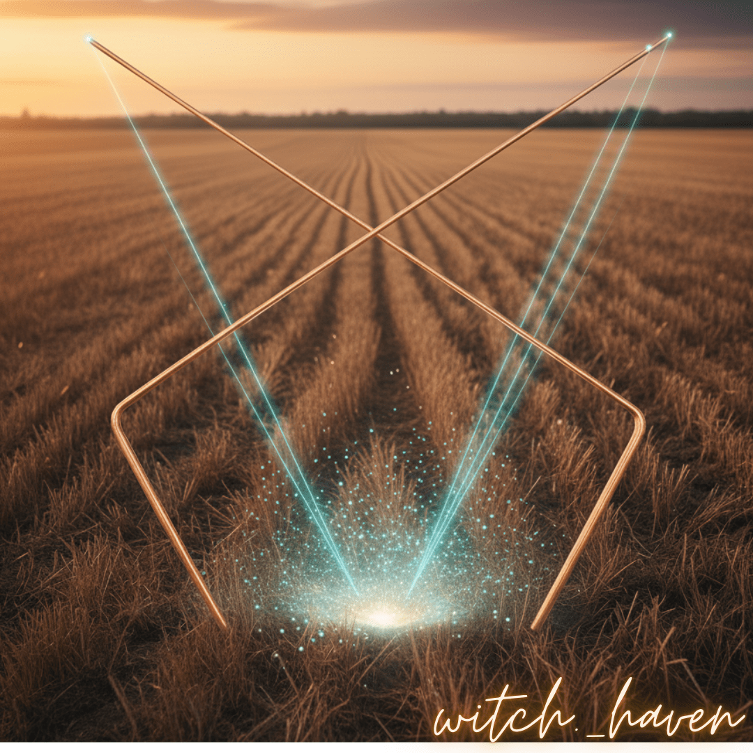 Witchhaven, Dominika Marx, ausziehbare Wünschelruten aus reinem Kupfer, Resonanz Stäbe für Geisterjagd und Aura Analyse, spirituelles Ortungswerkzeug Made in Germany, energetisch gereinigte Kupferruten