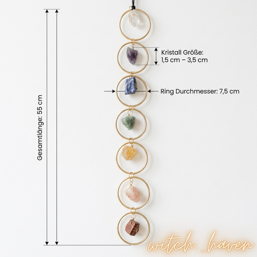 7 Chakren Edelstein Wandhänger – Bild 11