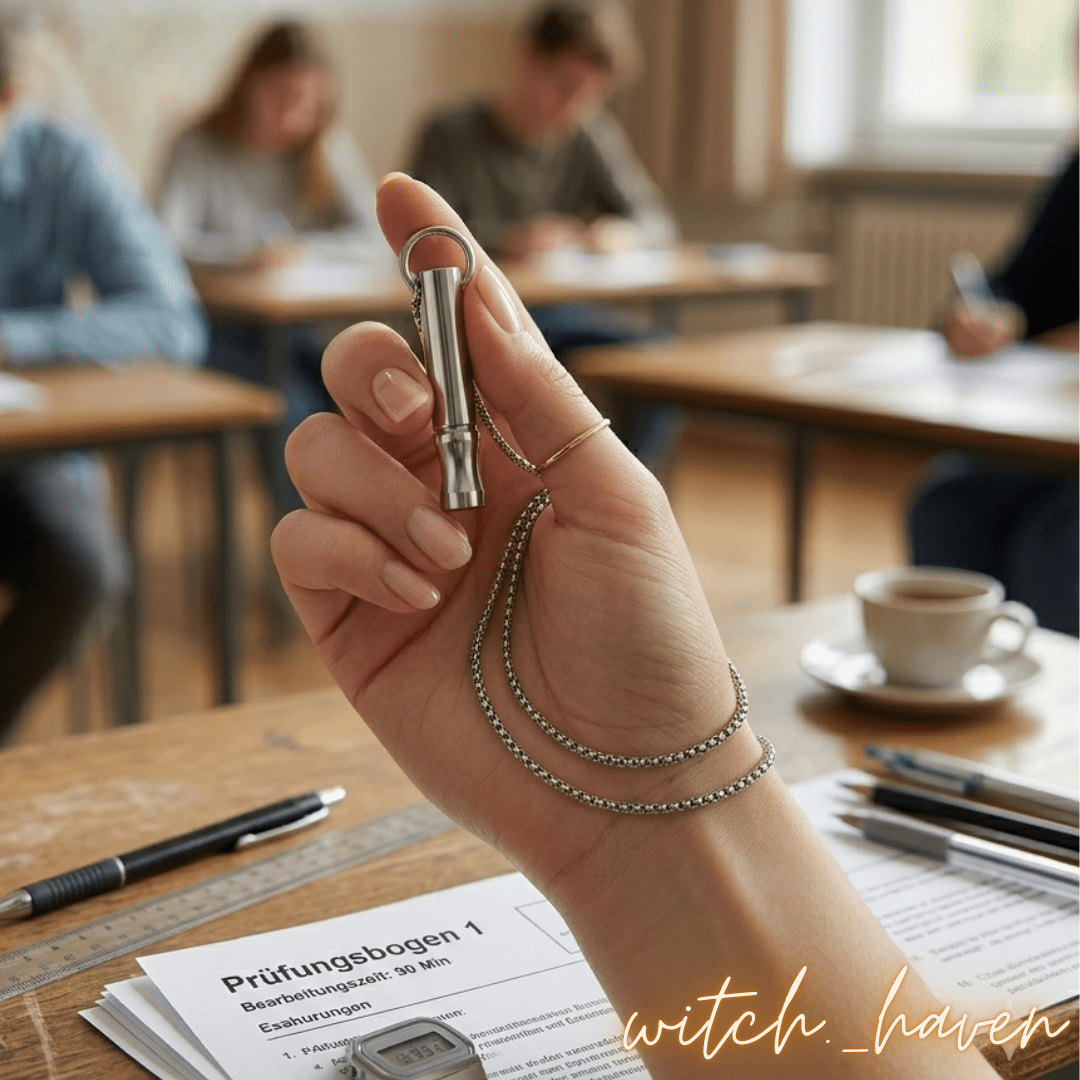 Atmungskette für Entspannung Edelstahl Silber, Dominika Marx, Witchhaven, Schmuck für Stressabbau, Atemregler Anhänger, Achtsamkeit Kette Damen Herren, Meditation Tool Atmung, energetisch gereinigte Kette, Werkzeug für tiefe Entspannung, Anti Stress Schmuck, Atemübung Kette, spirituelles Wohlbefinden
