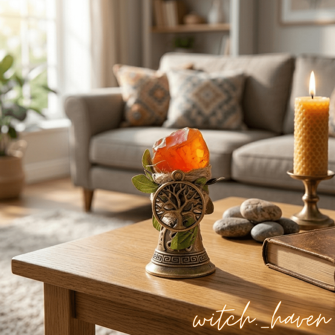 Magische Karneol Zauberglocke Kupfer, handgefertigte Altarglocke mit Edelstein, Dominika Marx, Witchhaven, Ritualglocke Vintage Look, Kupferglocke mit Karneol, energetisch gereinigter ritueller Schmuck, Handglocke für Zeremonien, Karneol Heilstein Glocke, magisches Geschenk für Hexen, Symbol für Lebensfreude und Reinigung, ritueller Begleiter Klangmagie