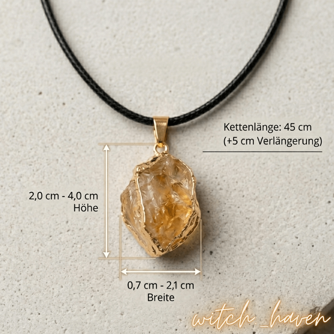 Citrin Halsanhänger – Bild 6